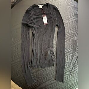 Nensi Dojaka for Calvin Klein Sheer Knit Top